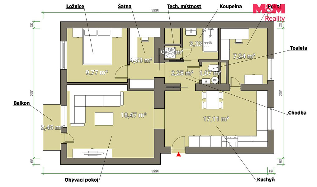 Pronájem bytu 3+kk 66 m², Plzeň – náhled fotky 3