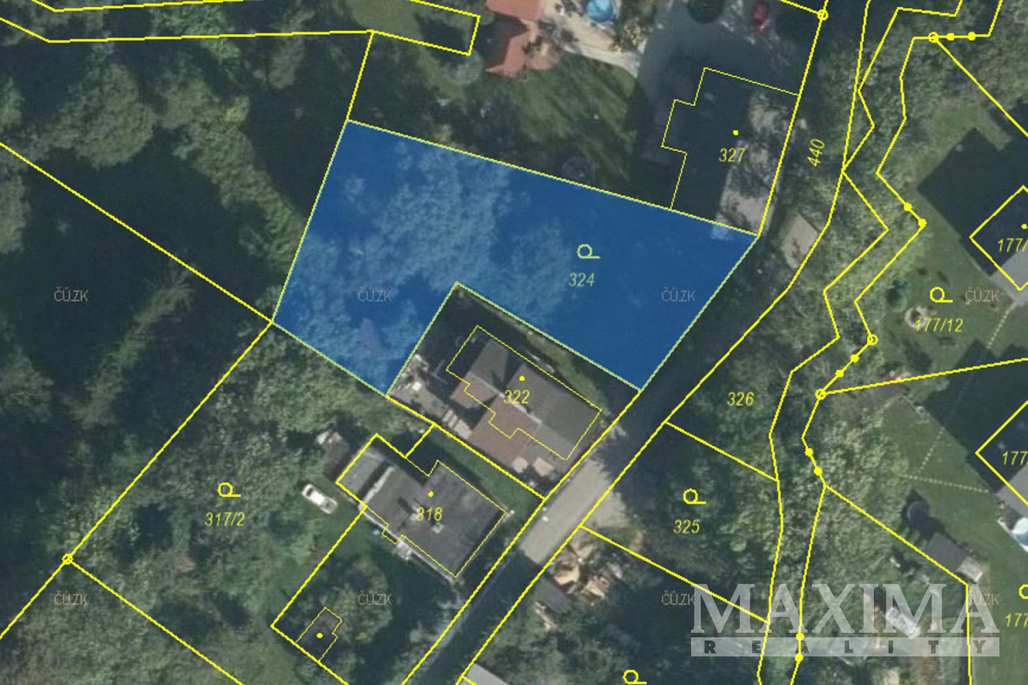 Prodej stavebního pozemku 1 035 m² – pohled 4