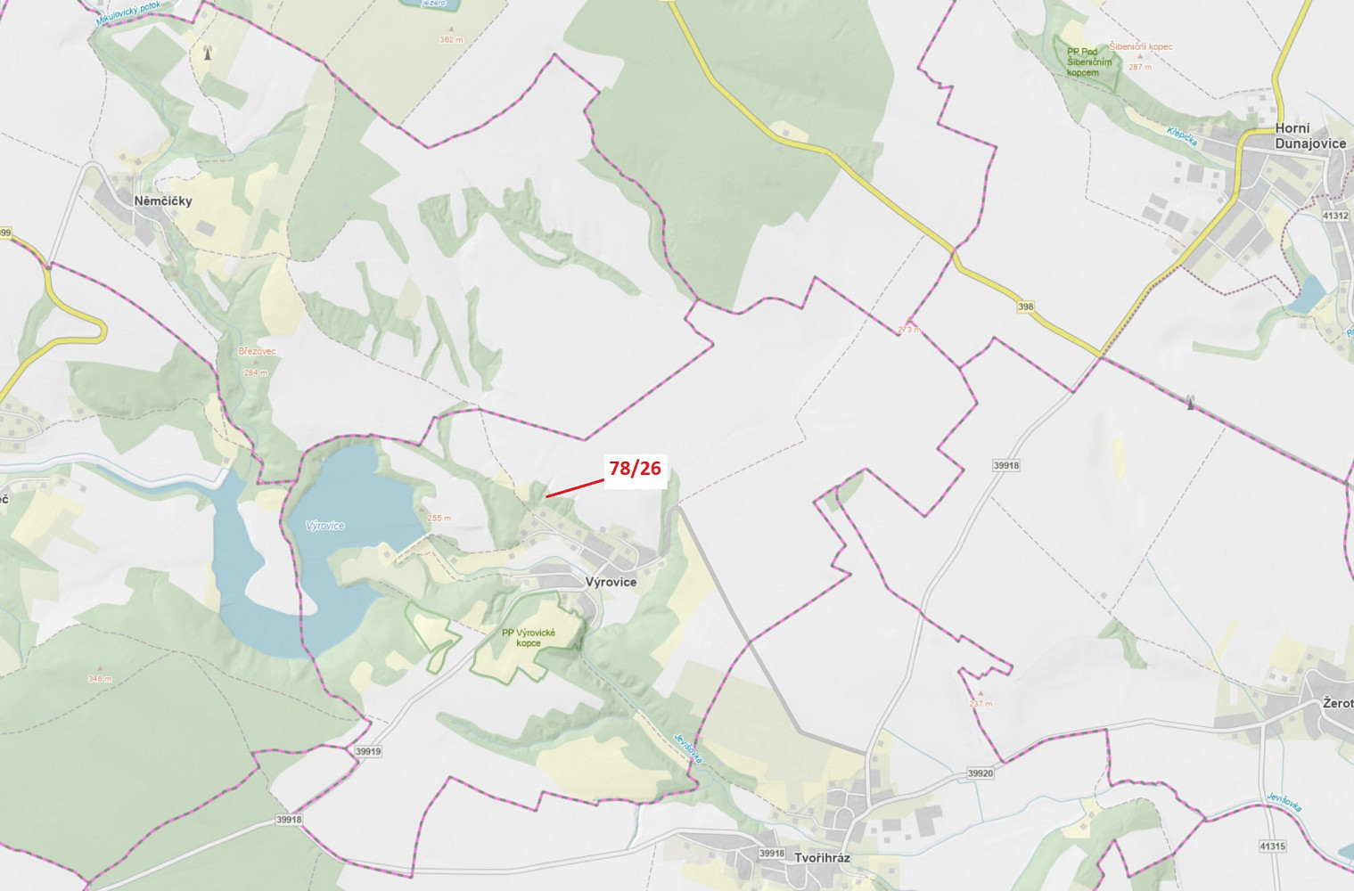 Dražba lesa 12 m²