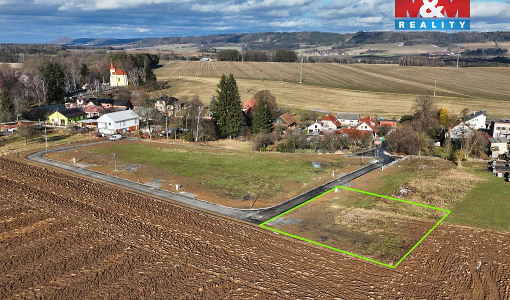 Prodej stavebního pozemku 822 m², Nová Ves u Chotěboře – náhled fotky 6