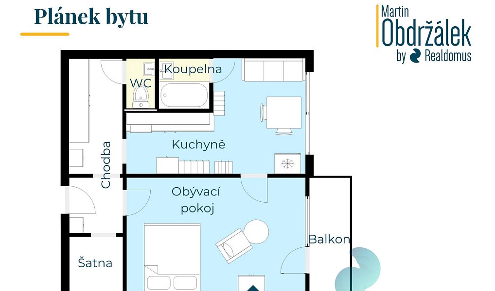 Prodej bytu 1+1 50 m², České Budějovice – náhled fotky 4