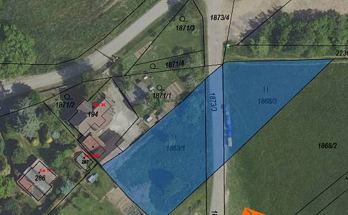 Prodej pozemku 982 m², Ondřejov, okres Praha-východ