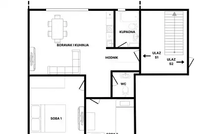 Prodej bytu 2+kk 84 m², Podsljeme, Chorvatsko