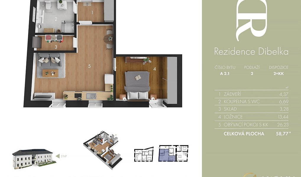 Prodej bytu 2+kk 59 m², Trhová Kamenice – náhled fotky 4