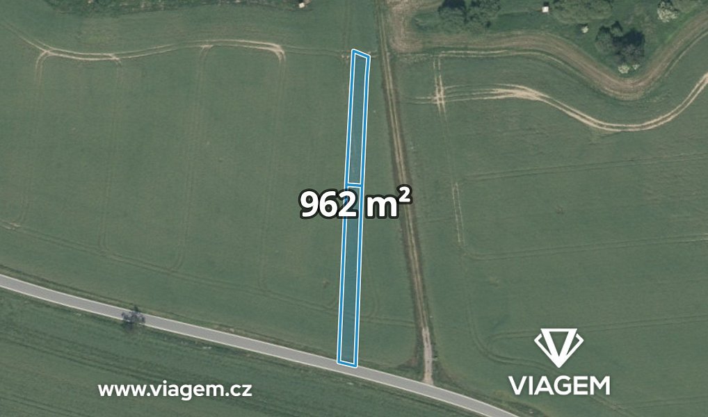 Prodej pozemku, 962 m², Tábor, Borotín