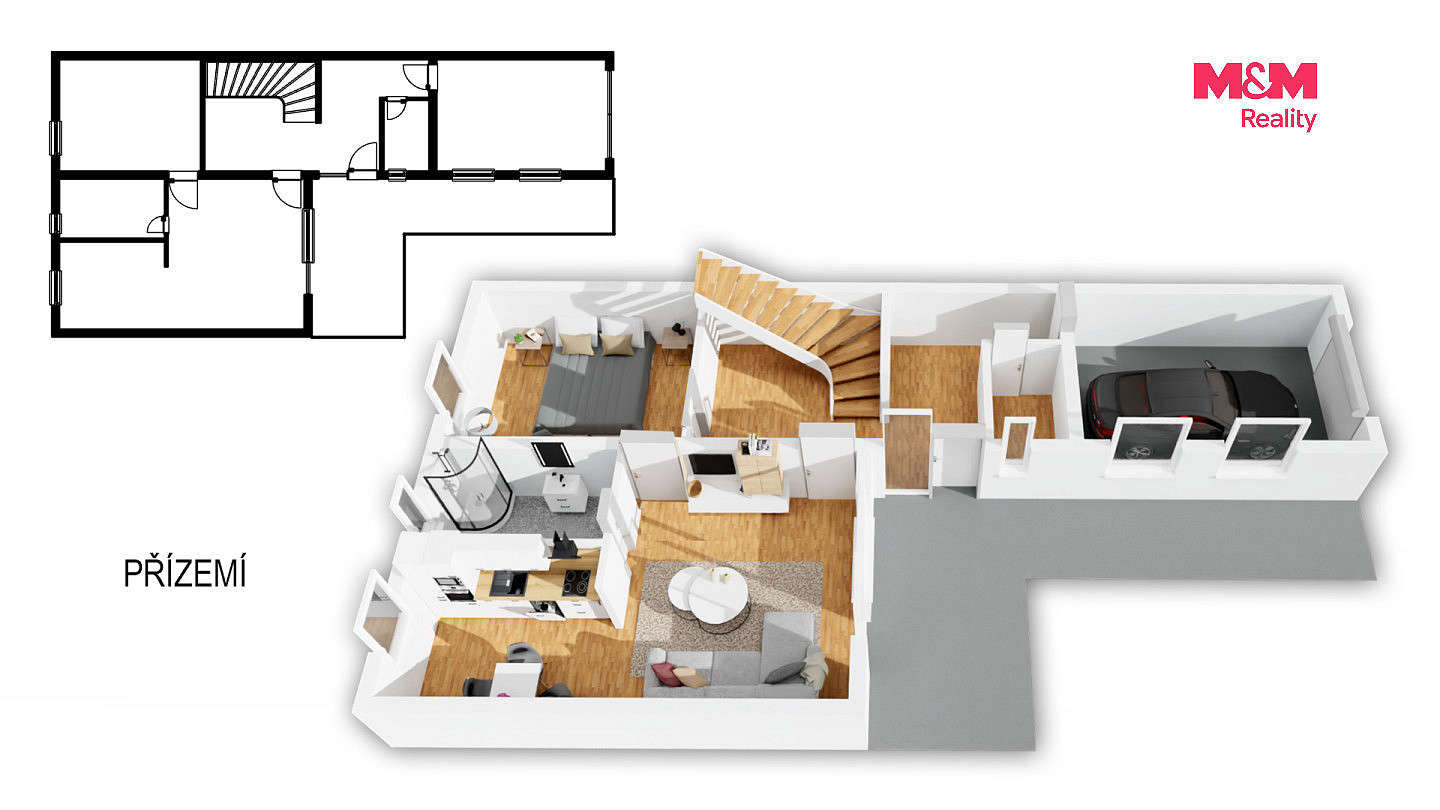 Prodej domu 122 m² s pozemkem 352 m²