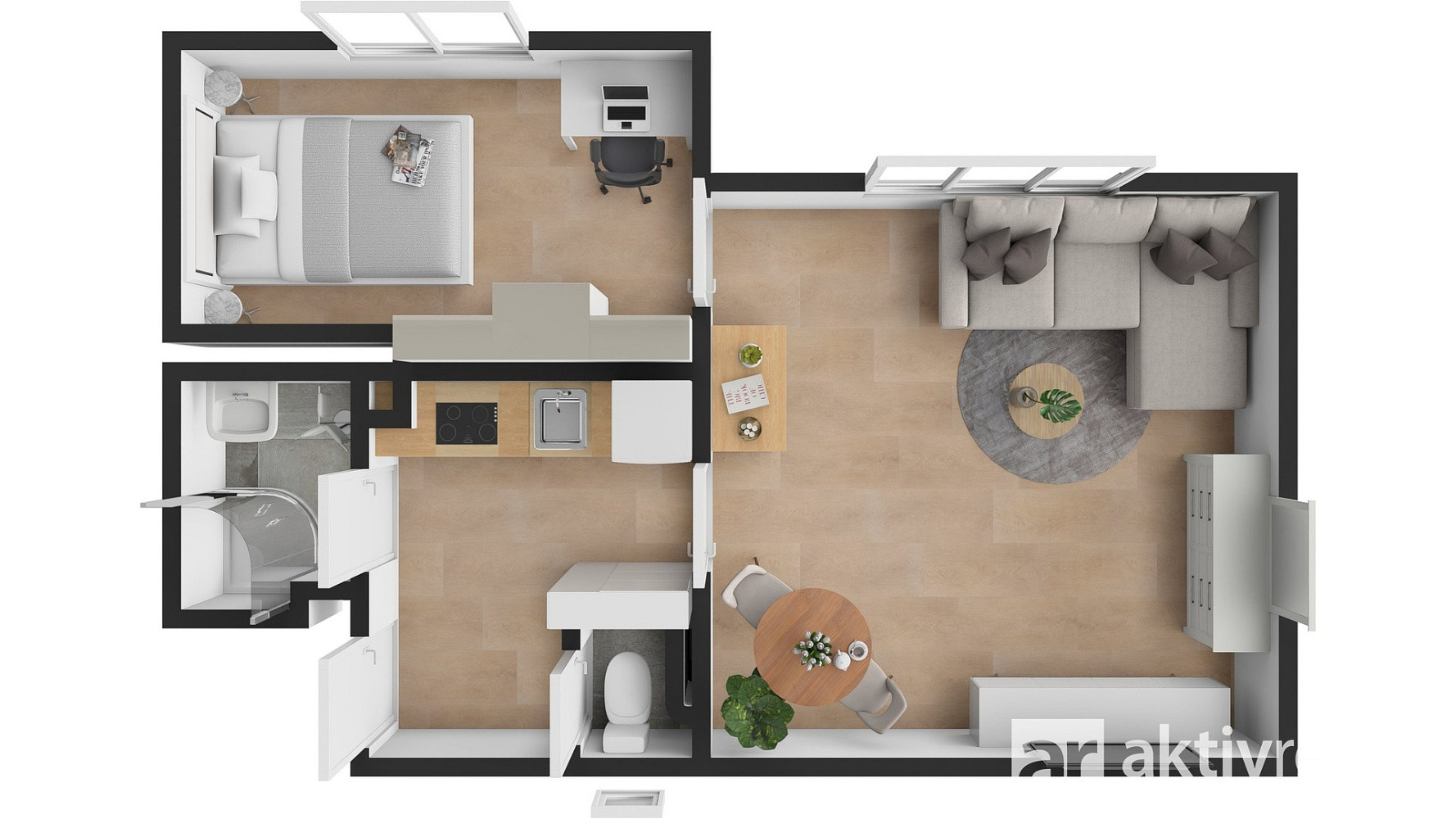 Pronájem bytu 2+1 41 m² – fotografie 4