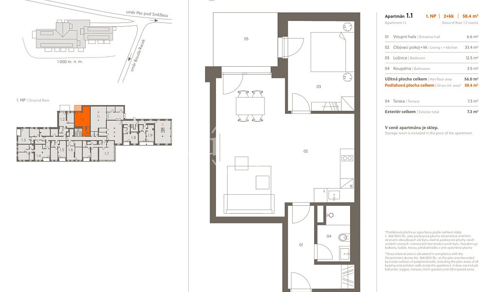 Prodej bytu 2+kk 56 m², Pec pod Sněžkou – náhled fotky 14