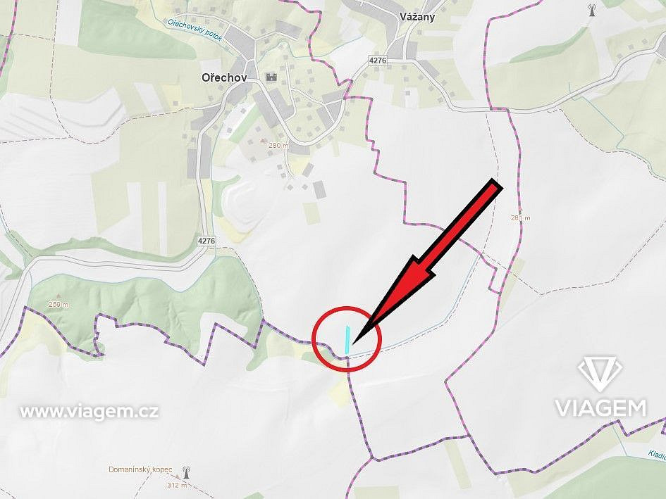 Pole 2 541 m², Podíl 54 % o výměře 1 376 m² – pohled 4