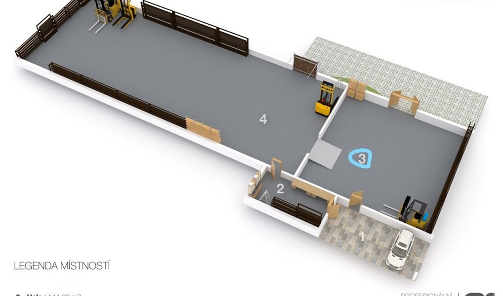 Pronájem skladovacích prostor 144 m², Benešov – náhled fotky 3