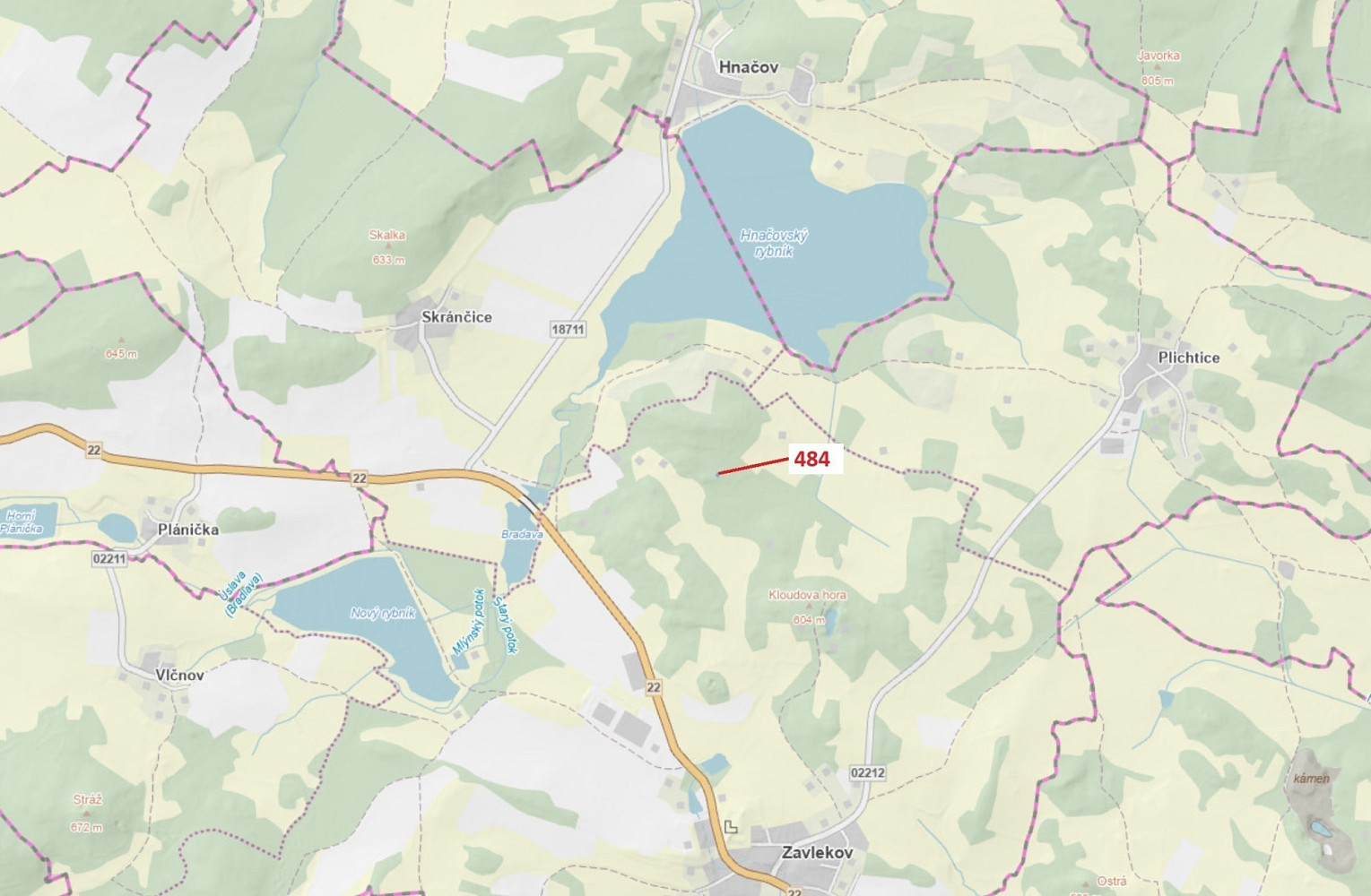 Dražba lesa 90 m²