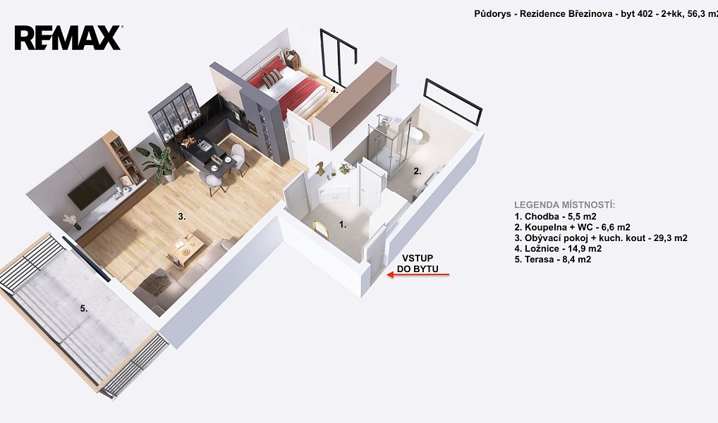 Pronájem bytu 2+kk 56 m², Prostějov – náhled fotky 6