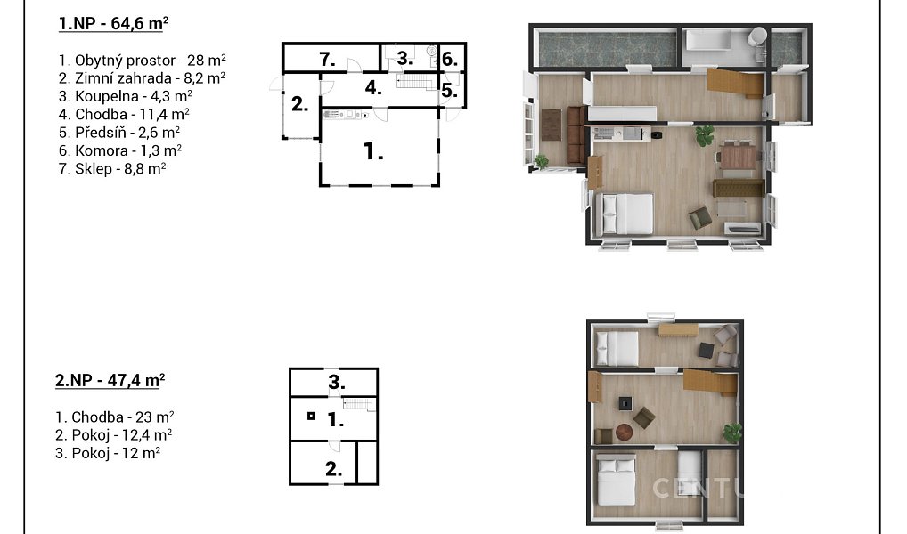 Prodej chaty/chalupy 112 m² s pozemkem 806 m², Poniklá – náhled fotky 28