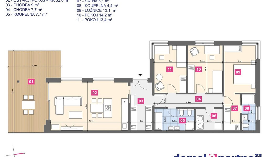 Prodej domu 112 m² s pozemkem 779 m², Vladislav – náhled fotky 27