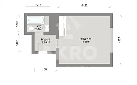 Prodej bytu 1+kk 29 m²