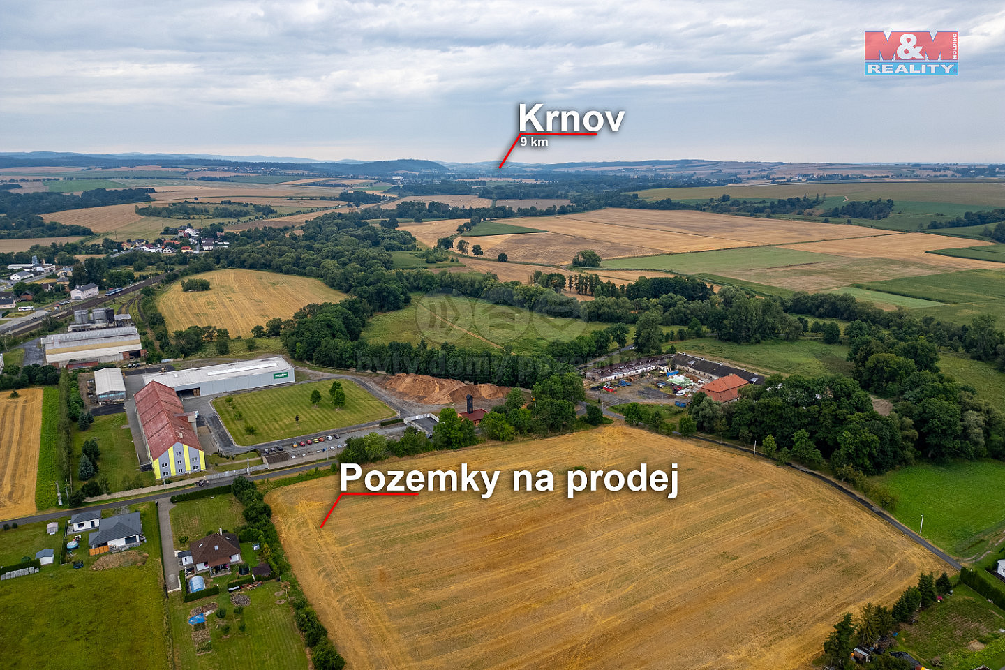 Prodej stavebního pozemku 6 975 m² – pohled 4