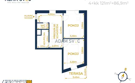 Pronájem bytu 4+kk 121 m², Ostravská, Olomouc - Hodolany