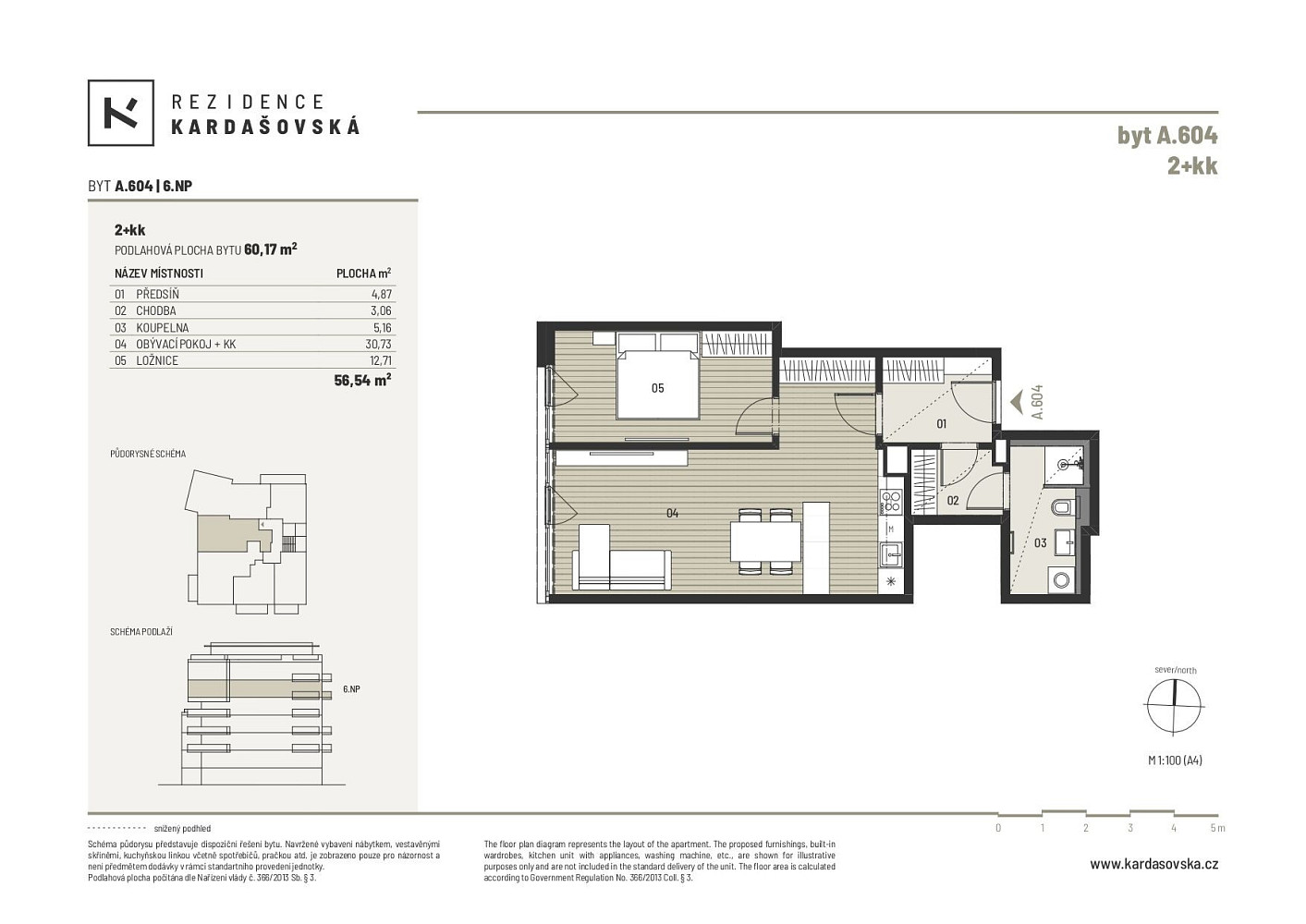 Prodej bytu 2+kk 60 m² – fotografie 3
