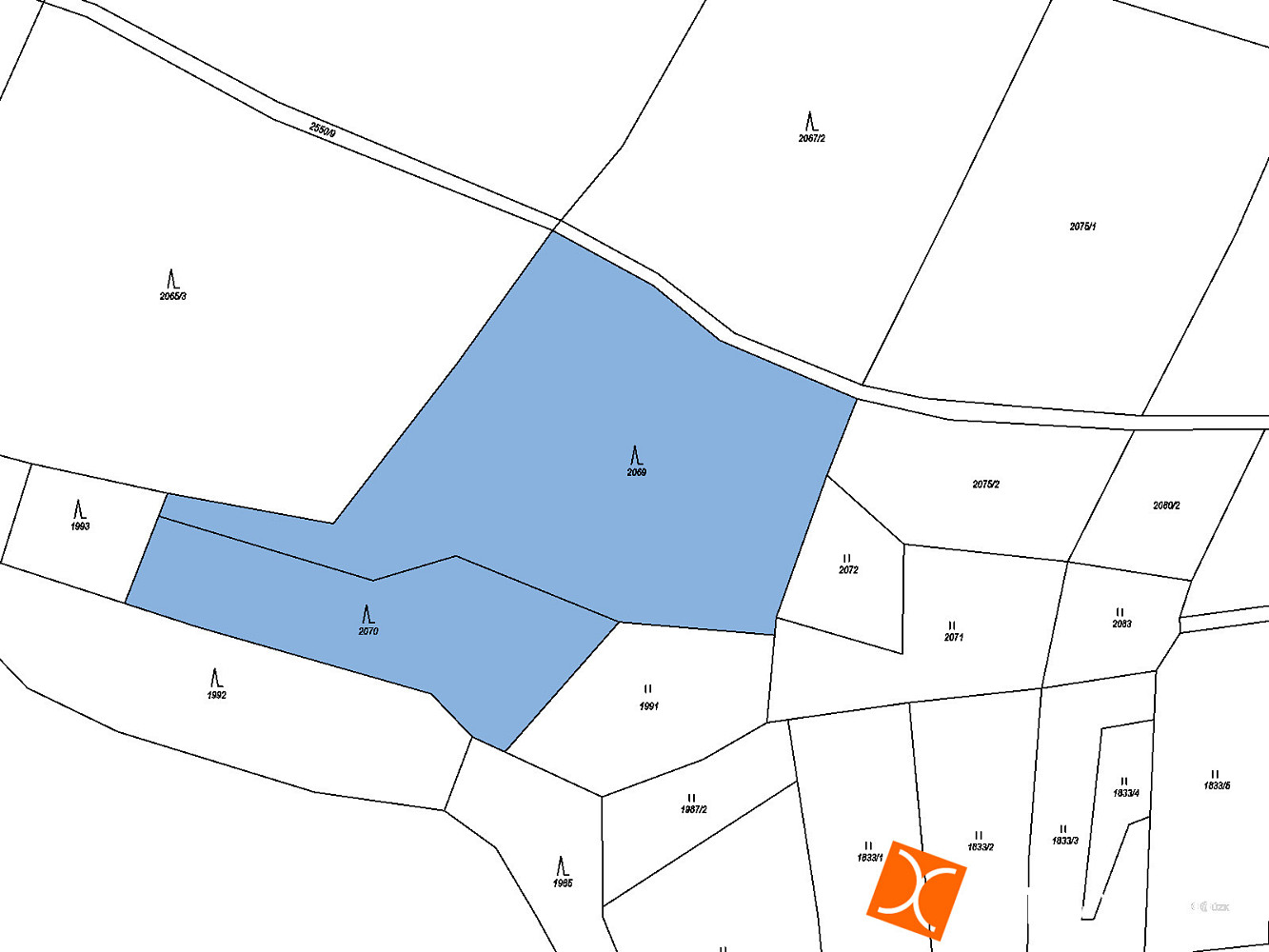 Prodej lesa 3 980 m² – fotografie 2