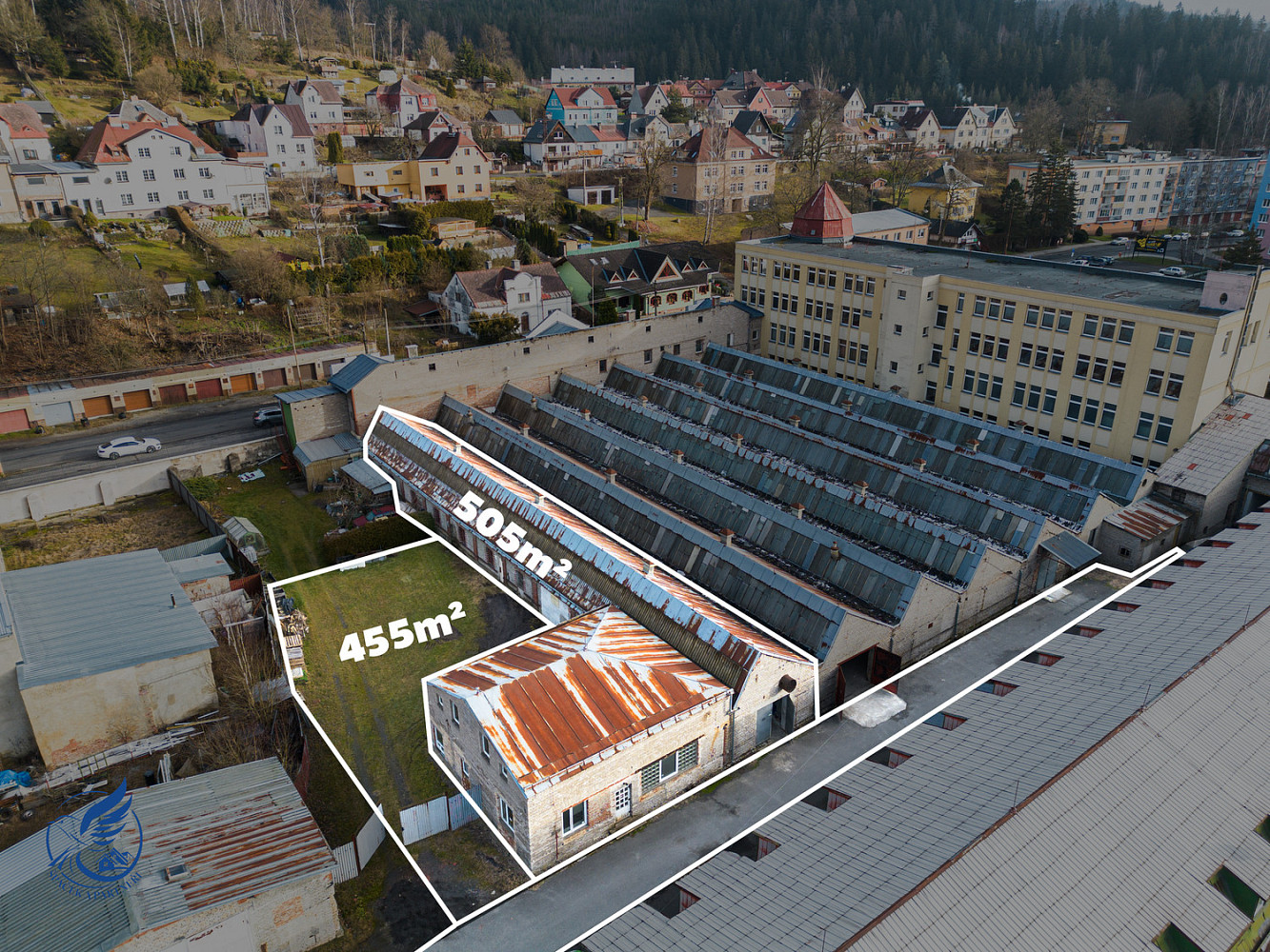 Prodej skladovacích prostor 960 m²