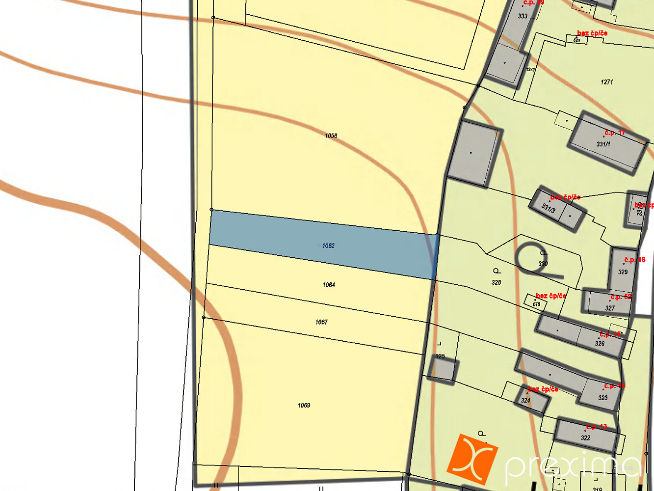 Prodej pole 1 062 m² – fotografie 3