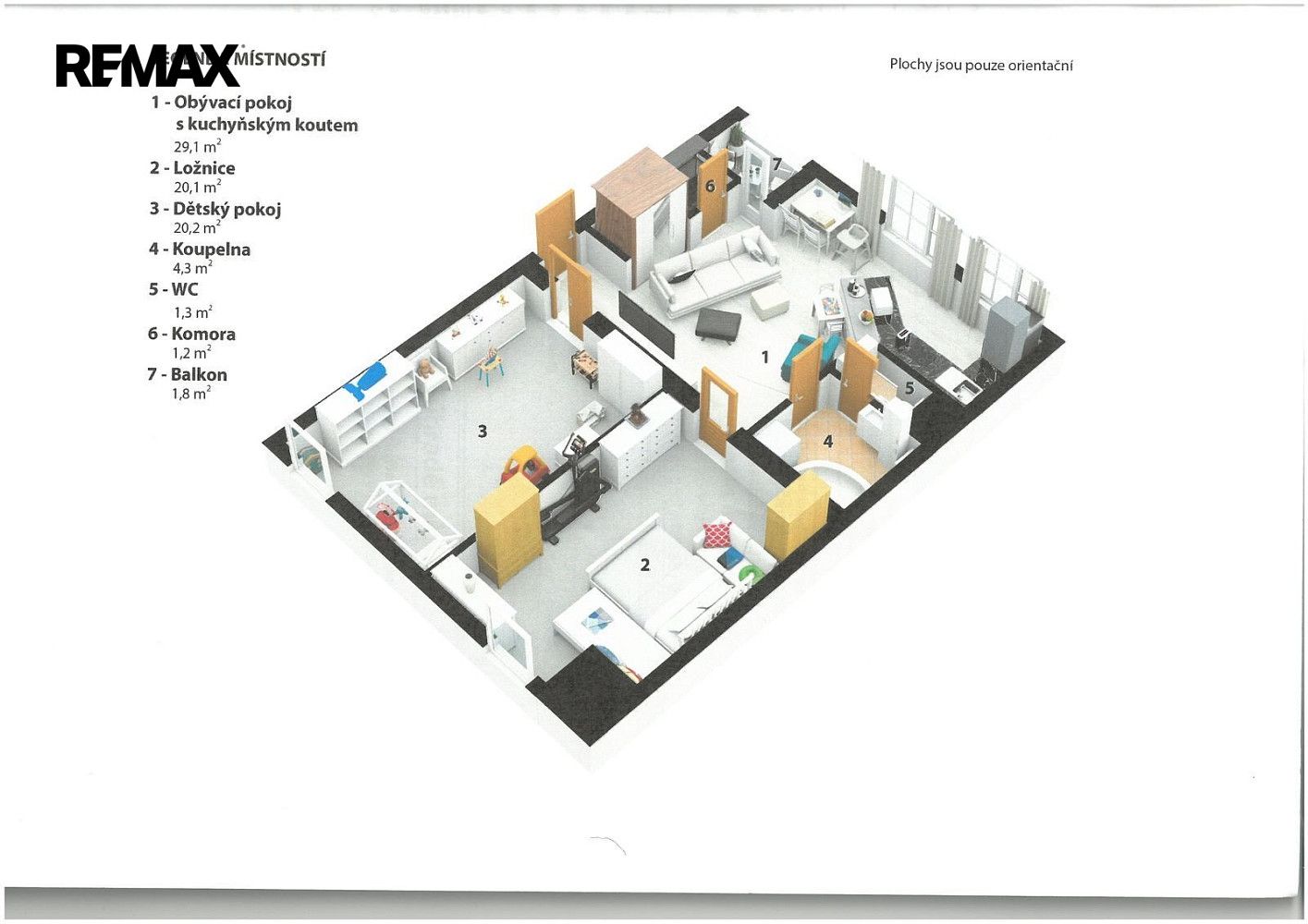 Pronájem bytu 3+kk 80 m² – fotografie 3