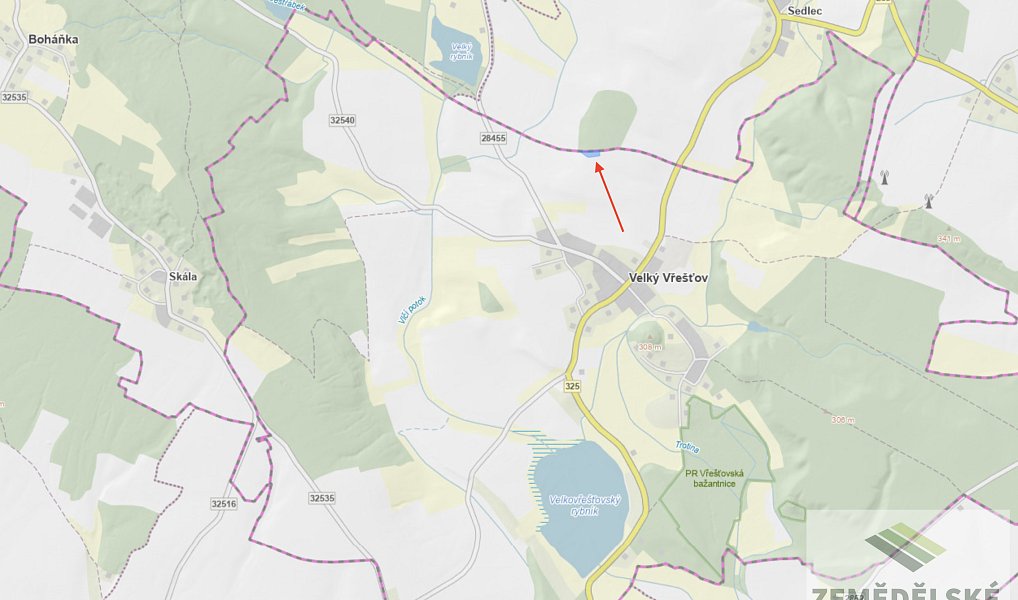 Prodej lesa 4 836 m², Velký Vřešťov – náhled fotky 11