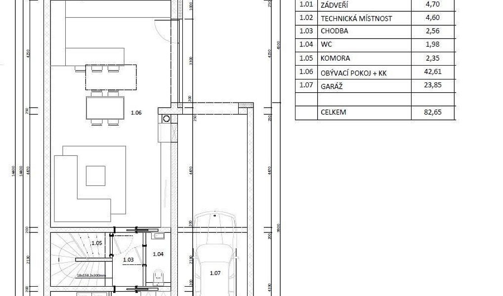 Prodej stavebního pozemku 855 m², Krumsín – náhled fotky 4