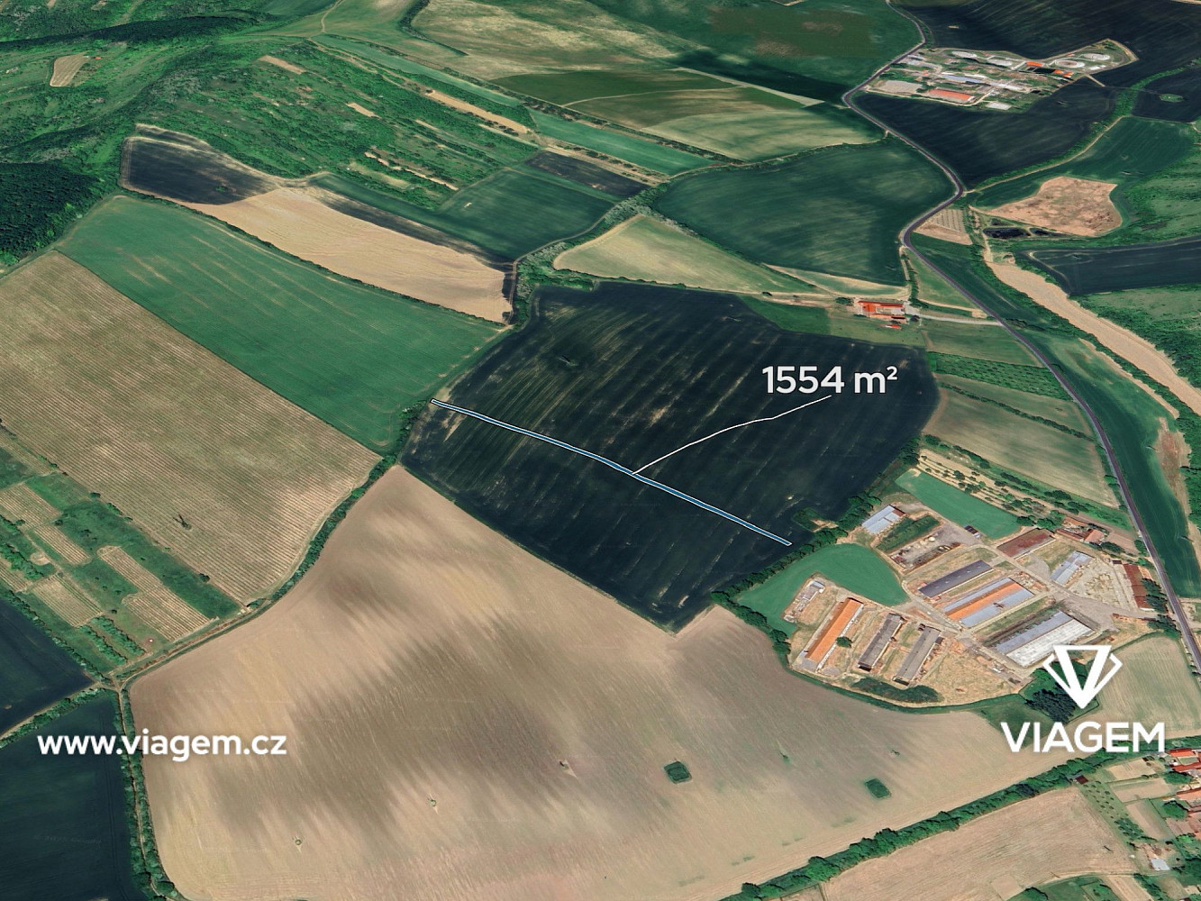 Prodej pole 1 554 m²