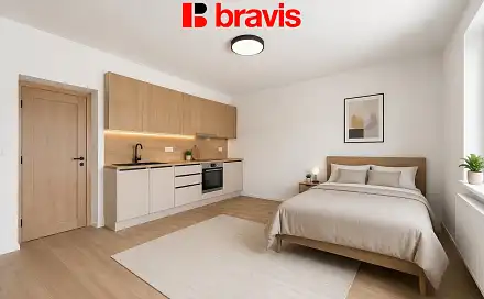 Prodej bytu 1+kk 35 m², Havraní, Brno - Černovice