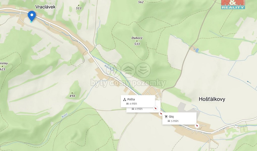 Prodej stavebního pozemku 1 683 m², Hošťálkovy – náhled fotky 6