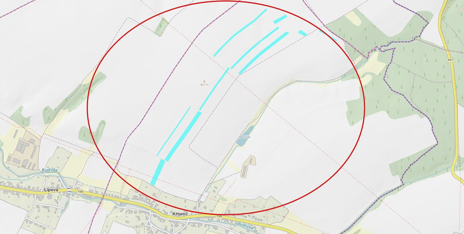 Prodej pole 43 657 m²