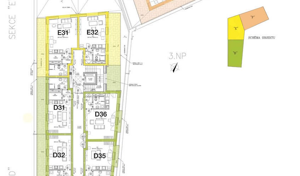 Prodej bytu 1+kk 32 m², Hořovice – náhled fotky 12