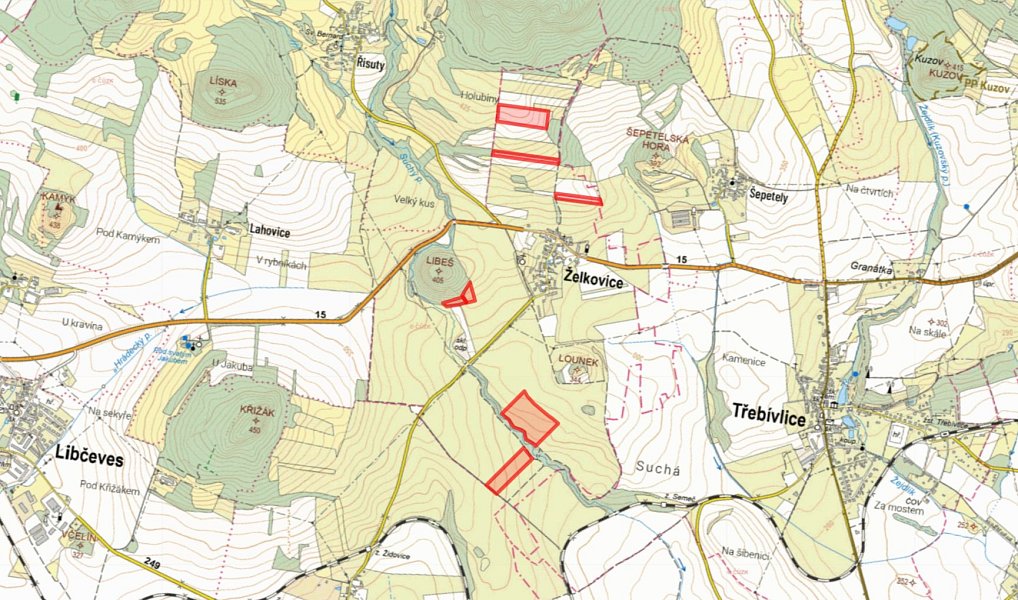 Prodej pole 112 454 m², Želkovice – náhled fotky 4