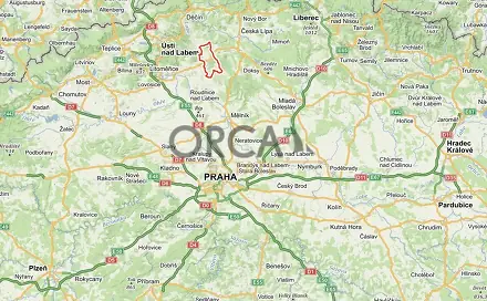 Prodej lesa 1 452 m², Úštěk, okres Litoměřice