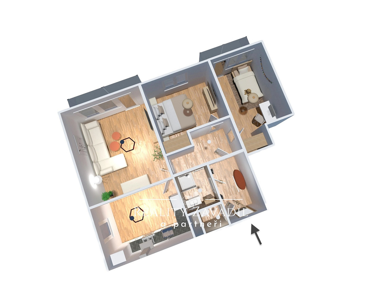Prodej bytu 3+1 62 m² – fotografie 4