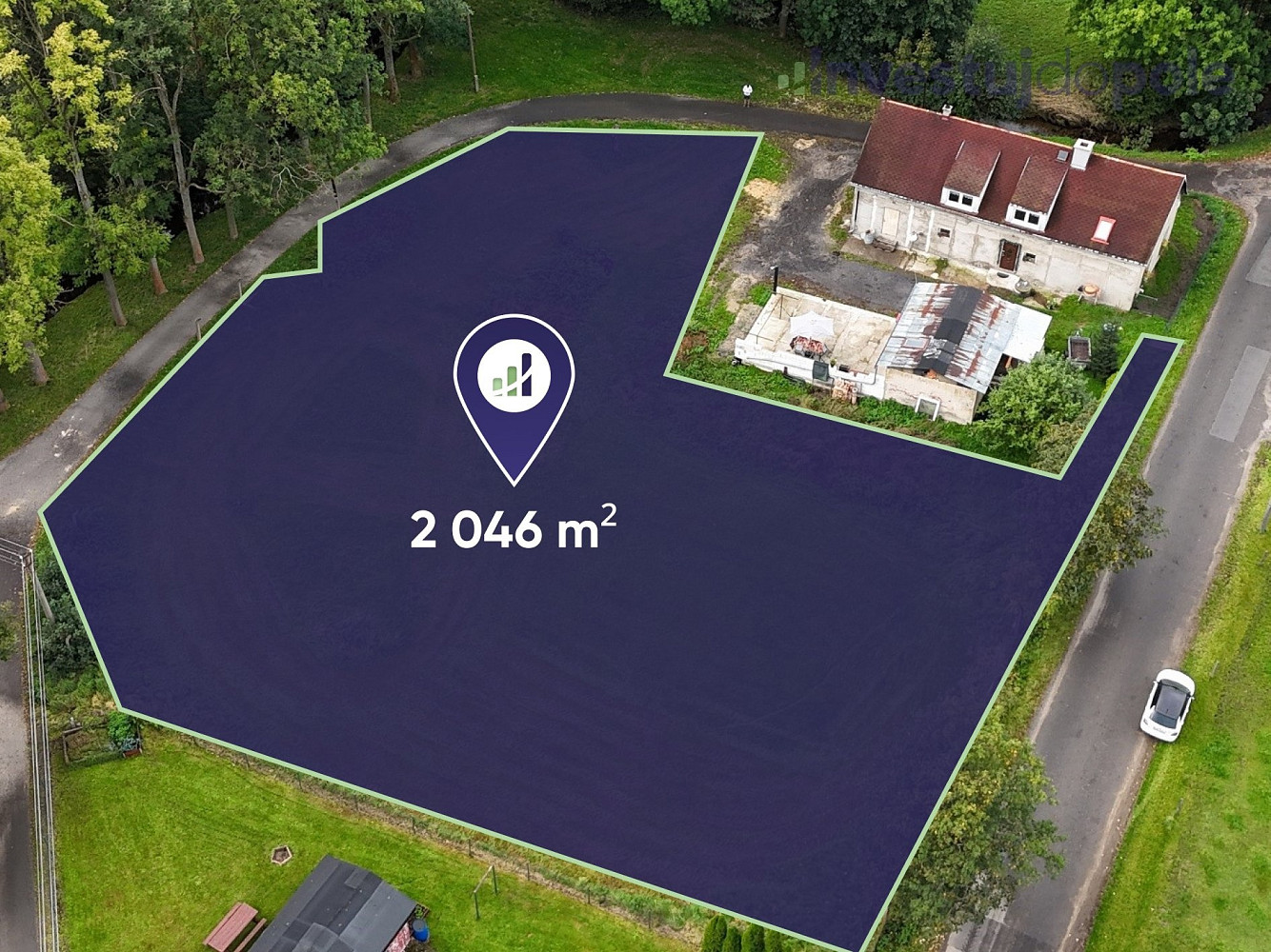 Prodej stavebního pozemku 2 046 m²