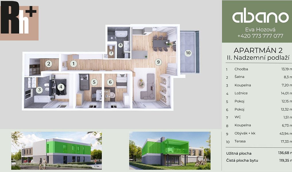 Prodej bytu 4+kk 137 m², Ostrava – náhled fotky 3