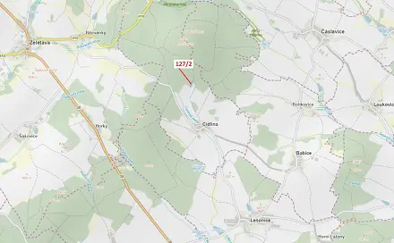 Dražba lesa 1 615 m², Cidlina
