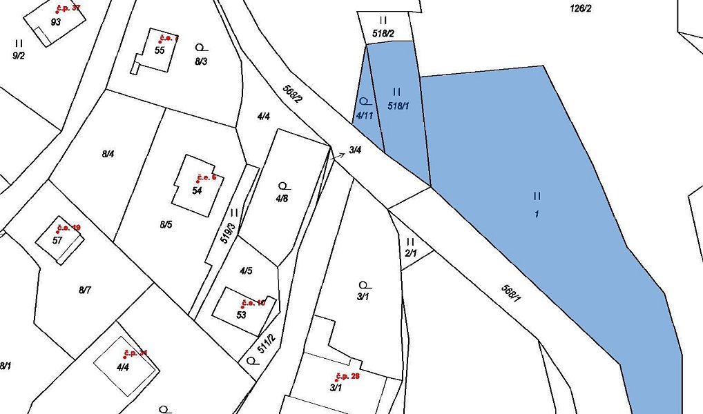 Prodej pozemku, 2304 m², Chomutov, Blatno