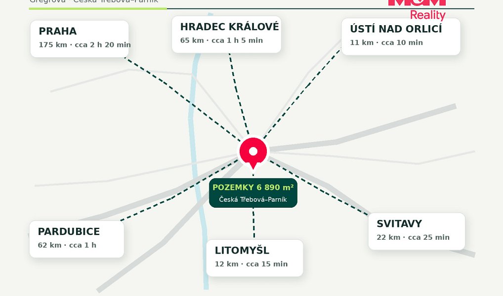 Prodej stavebního pozemku 6 890 m², Česká Třebová – náhled fotky 3