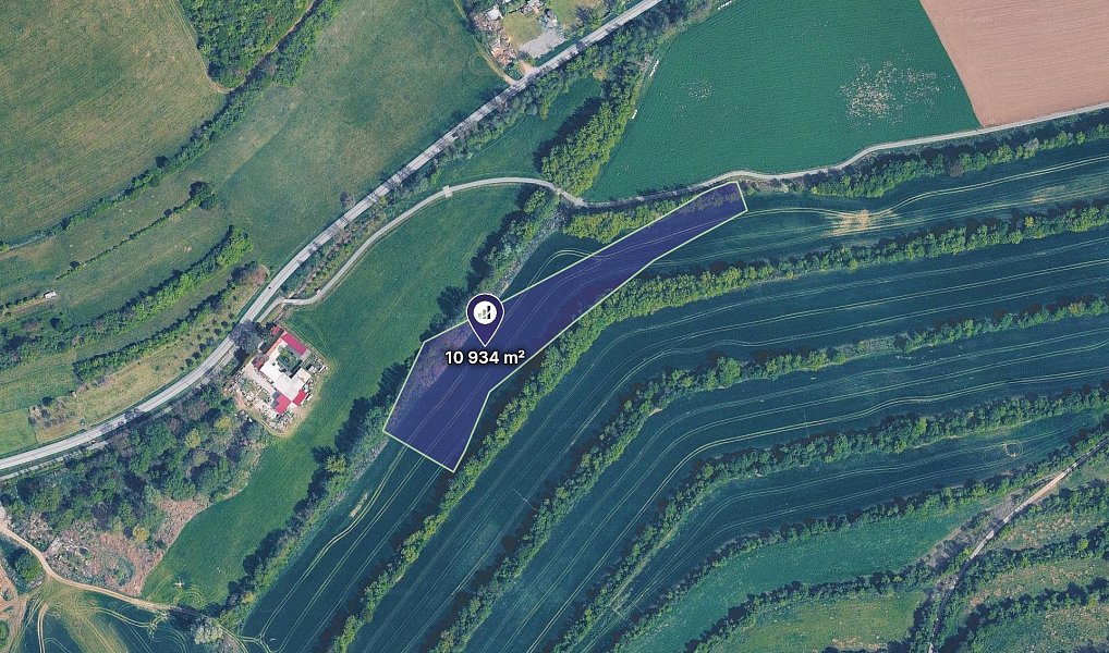 Prodej pozemku, 5739 m², Uherské Hradiště, Stříbrnice