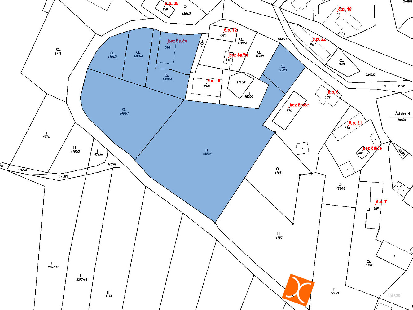Prodej stavebního pozemku 471 m² – fotografie 2
