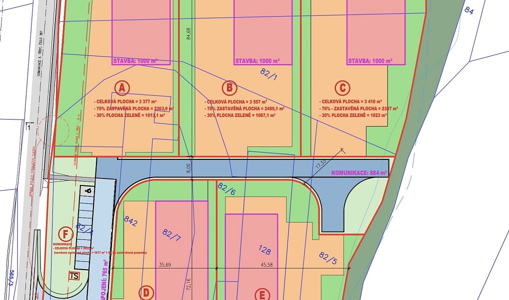 Prodej komerčního pozemku 2 983 m², Borač – náhled fotky 2