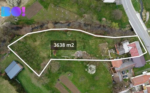 Prodej stavebního pozemku 3 638 m², Blazice, okres Kroměříž
