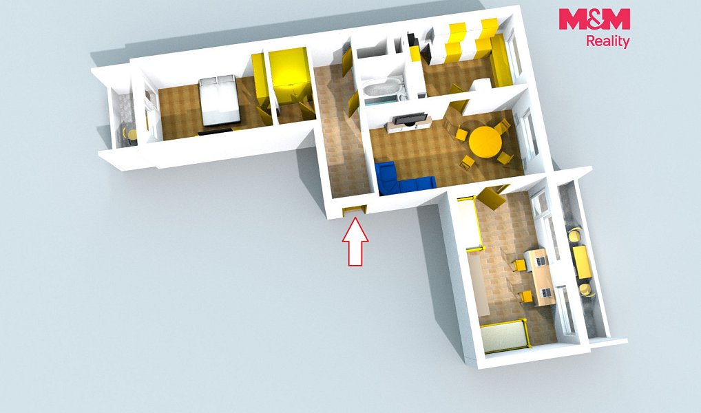 Prodej bytu 3+1 73 m², Kutná Hora – náhled fotky 11