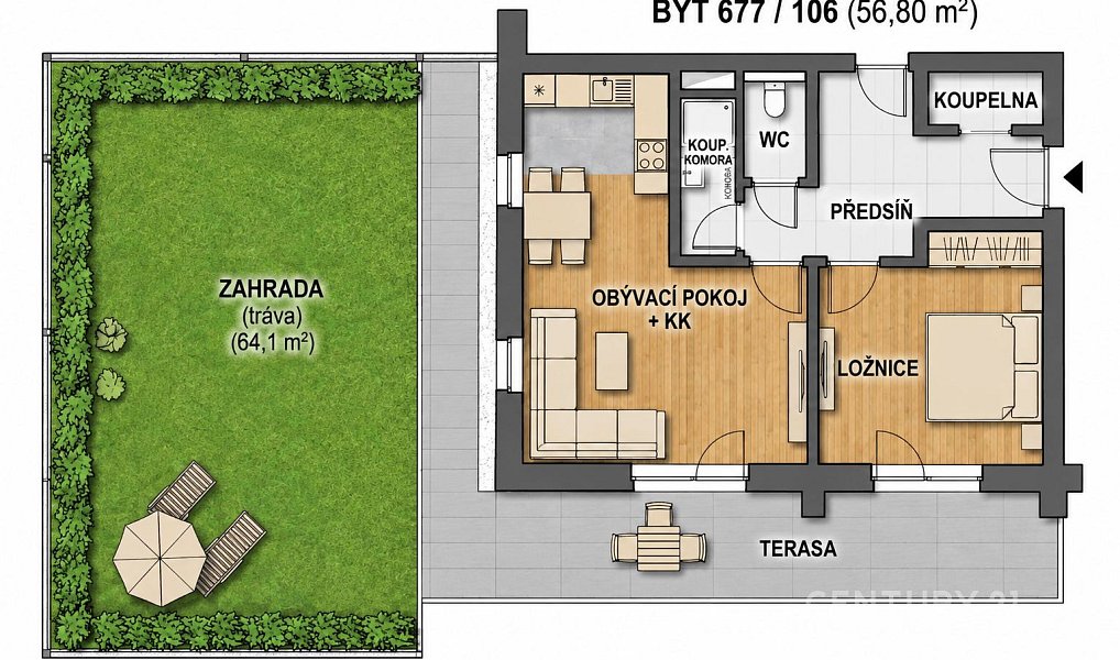 Prodej bytu 2+kk 56 m², Praha – náhled fotky 7
