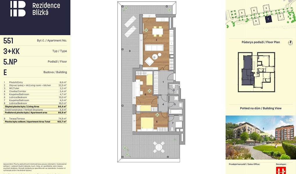 Prodej bytu 3+kk 84 m², Praha – náhled fotky 2