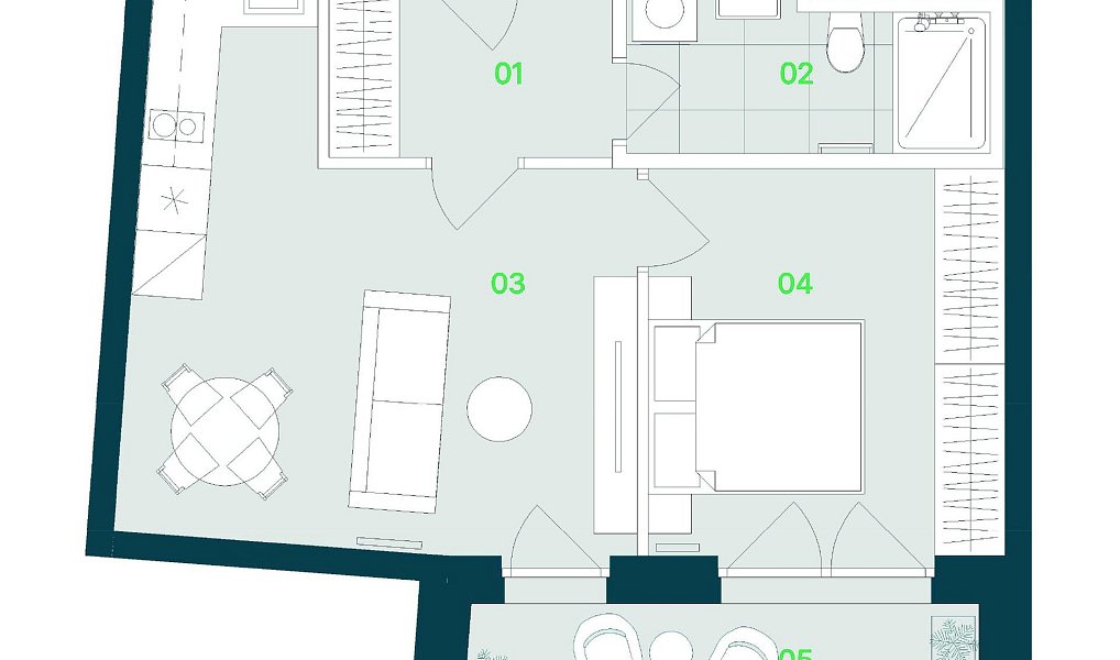 Prodej bytu 2+kk 44 m², Brno – náhled fotky 2