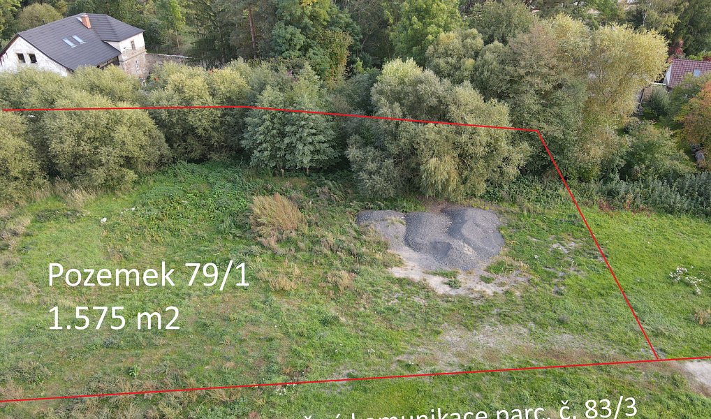 Prodej pozemku, 1575 m², Příbram, Sedlec-Prčice